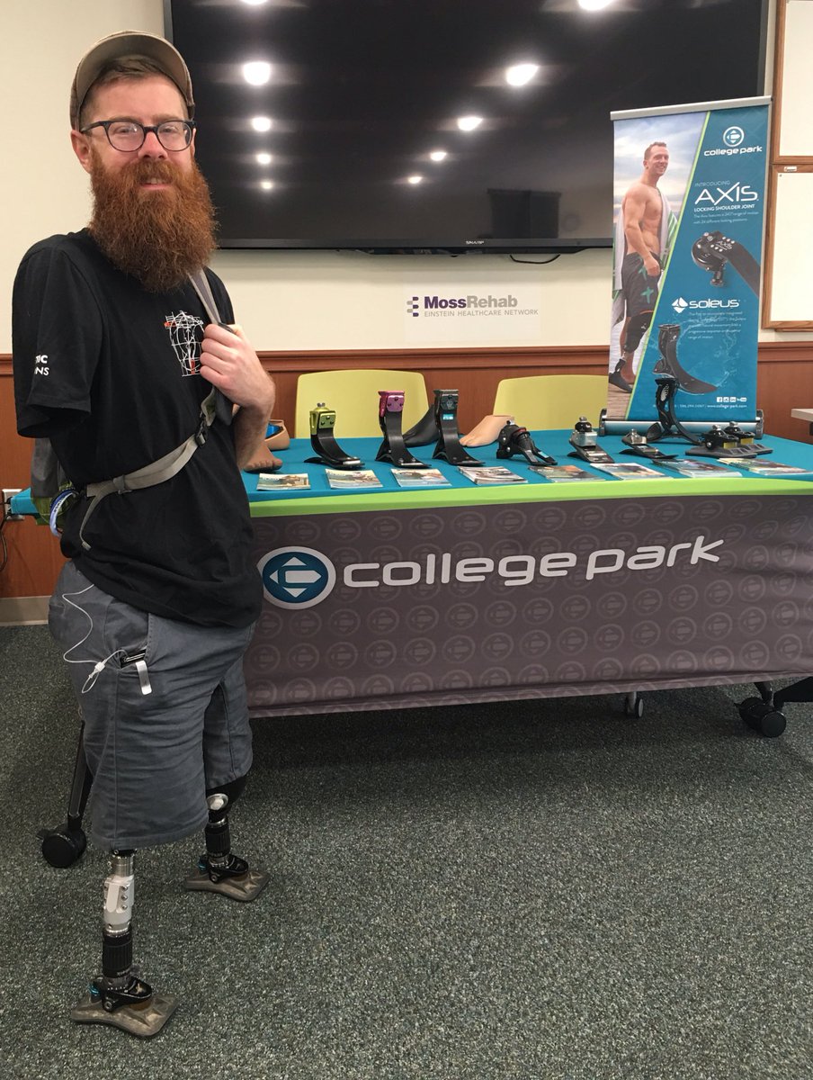 CollegeParkInd's tweet image. Reggie ran into our friend, Zach Sherman, at the Limb Loss Education Day event in Philadelphia over the weekend! 😎 #LLED events are all about advocacy, community, and learning more about life as an #amputee. 

#Sidekicks: bit.ly/2KretFB
#Soleus: bit.ly/2kpEU2o