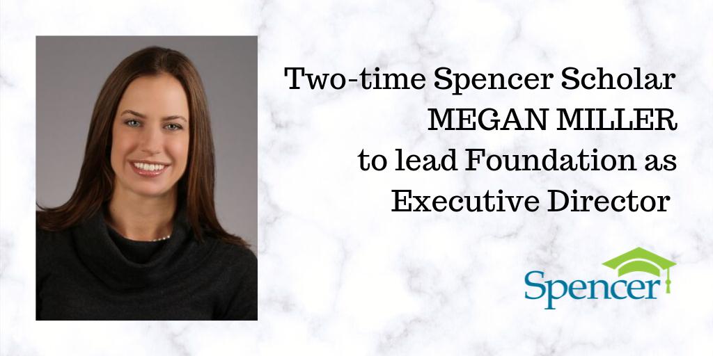 SpencerEdFnd's tweet photo. We are thrilled to announce the addition of Megan Miller as Spencer’s executive director. This is a new position and the appointment is effective immediately. #Insurance #RiskManagement More details: https://t.co/GlPBlNHwG0 https://t.co/gCRcCEpkLH