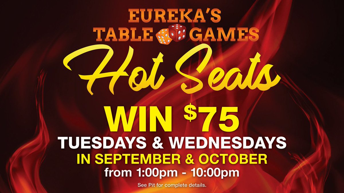 EurekaCasinoNV's tweet photo. Seats are always open! We are giving away $75.00 💵💰every 30 minutes in our Hot Seat Drawings at the Eureka Casino Resort.
#TableGames #WhereThePlayersWin #PlayersCard https://t.co/c3R8cCVny8