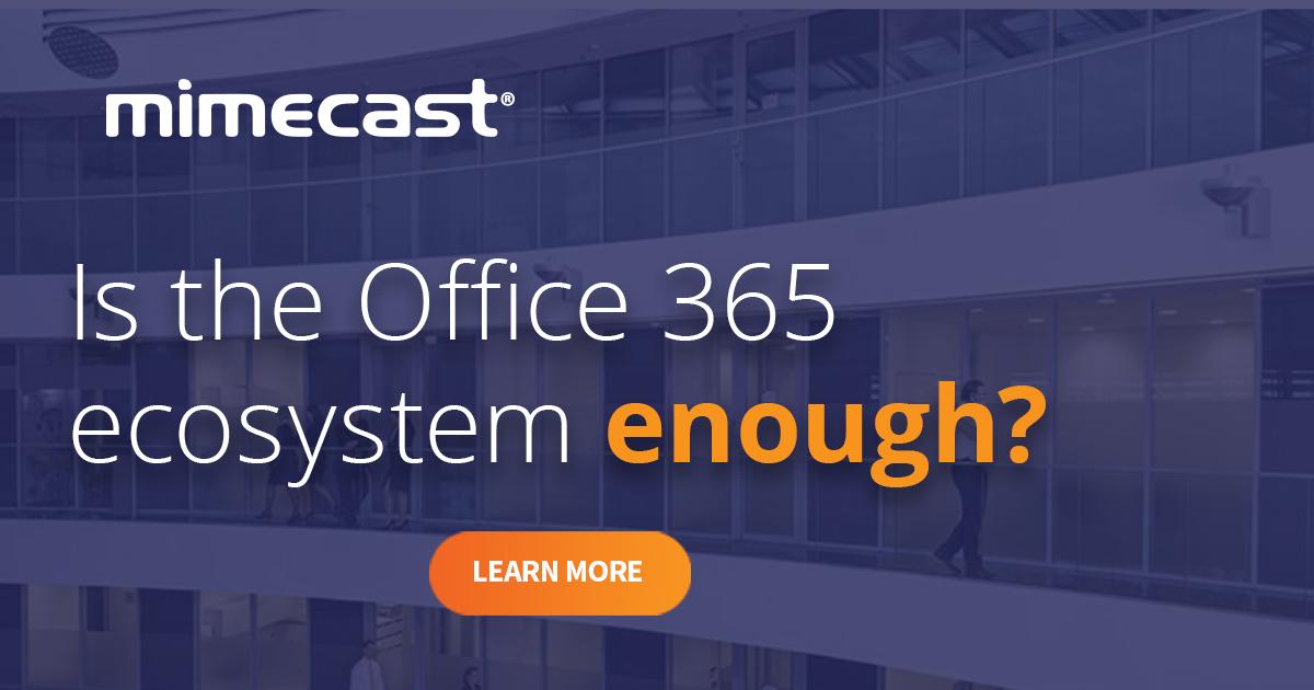 Mimecast's tweet photo. You have #O365 questions, we have answers. Tune in to hear what Microsoft MVP @JPBruzzese recommends to optimize your email security.  https://t.co/934PSDaJmj https://t.co/00kj56KRNE
