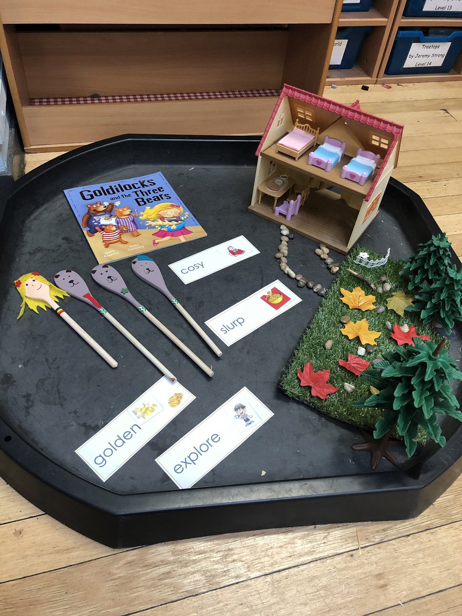 LMcK82's tweet photo. Developing vocabulary through fairytale storytelling tuff trays 🏰🌳@WordAware @scotstoun #HearSayPlayWrite @litforalllb https://t.co/HUuHMkBHzV