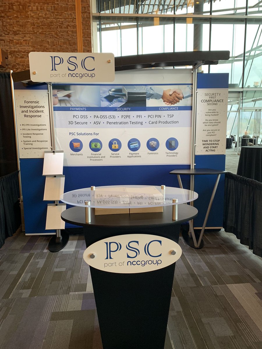 News_PSC's tweet photo. Are you in Vancouver for @PCISSC #PCICM? We're ready to talk to you about #SecuringPaymentData and all things #paymentsecurity! Come see us at booth 46! https://t.co/iPcxBUXJyn