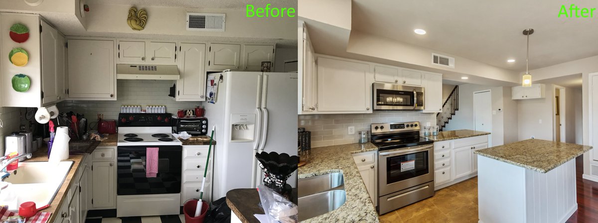 Which remodel do you like the best? Bathroom, Den or Kitchen. Answer in the comments with the one you would do in your house. We like all three of them so we can't decide. You can help.