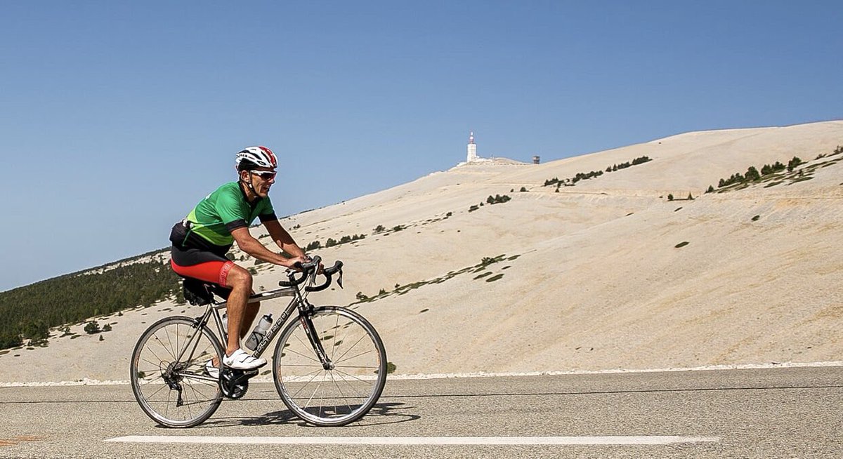 rfts2019's tweet photo. Ventoux was epic. Today was a hard slog up the Rhone against the Mistral. Tomorrow is Day1 of 2 in the Jura. We are joined by #jamesmarkhayden 2x winner of the Transcontinental #rfts19 #montventoux #jura #macmillan #moorhouseschool #transcontinentalrace https://t.co/FHxDaBODRn