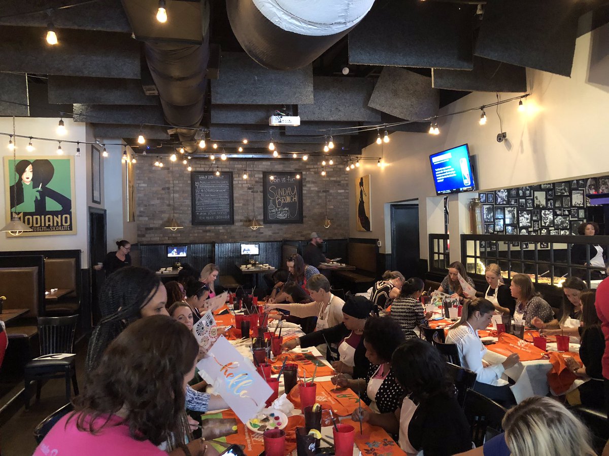 stjohn_c's tweet image. #OWL Networking Event was a success! Our aprons are originals! @debbiesmckinley @kelly_mayhall @THDCarly