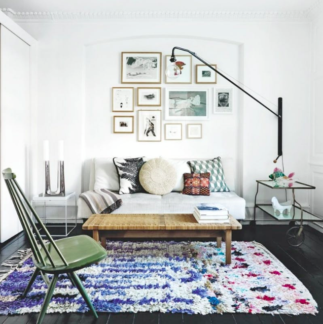 southhighres's tweet photo. What do you love most about this Scandinavian-inspired interior? We're torn between the gallery wall, collection of pillows, and shaggy rug! https://t.co/qsZ1Hs5OXo https://t.co/rHOtLS23rO
