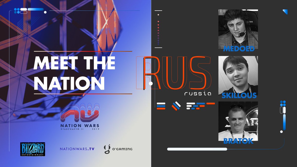 NationWarsSC2's tweet photo. Meet the Nation: 🇷🇺 Russia
#NW2019 https://t.co/iULv7rmgx7