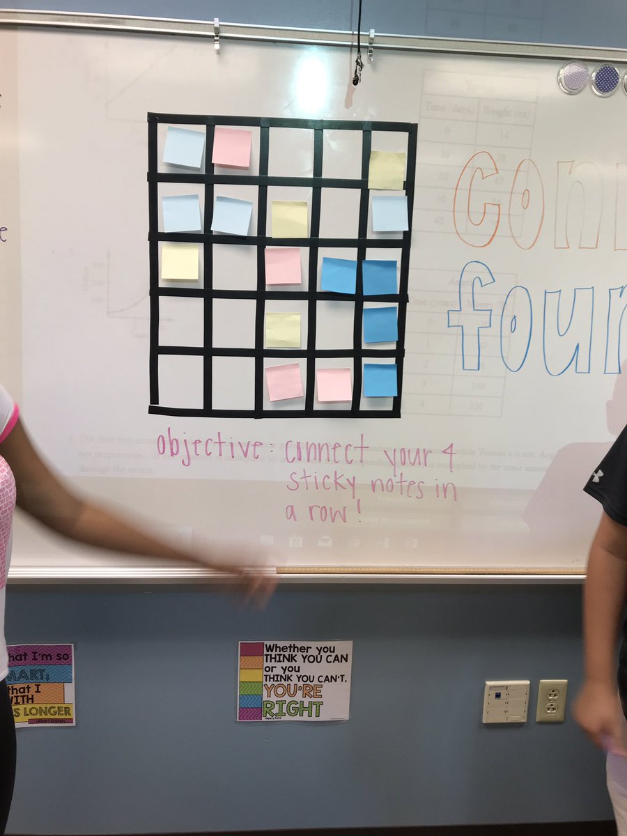 MissRebraca's tweet photo. Had an awesome time in math today! Connect Four proportional relationships challenge! 👊🏻 https://t.co/MLxYcAH9ZL