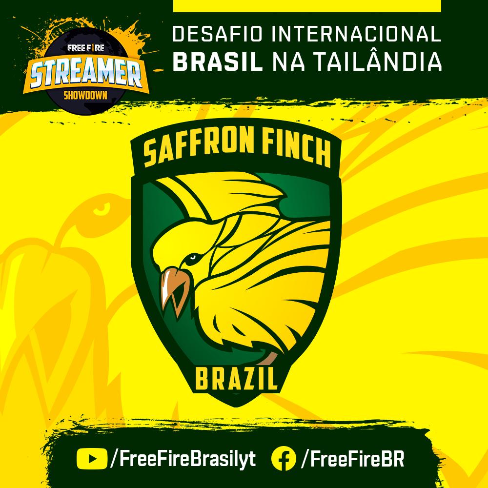 FreeFireBR's tweet image. VAMOS PRA TAILÂNDIA! Nesse fim de semana vai rolar o Streamers Showdown e o Brasil vai representar no #ModoCS com esse time DE RESPEITO! 

Assista ao vivo nos nossos canais oficiais e manda sua torcida! BRASIL NO MODO CS! #goShaffronFinch