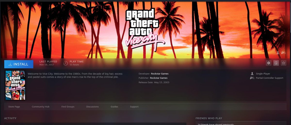 После обновления библиотеки Steam на обложке GTA Vice City разместили не имеющего отношения к игре персонажа