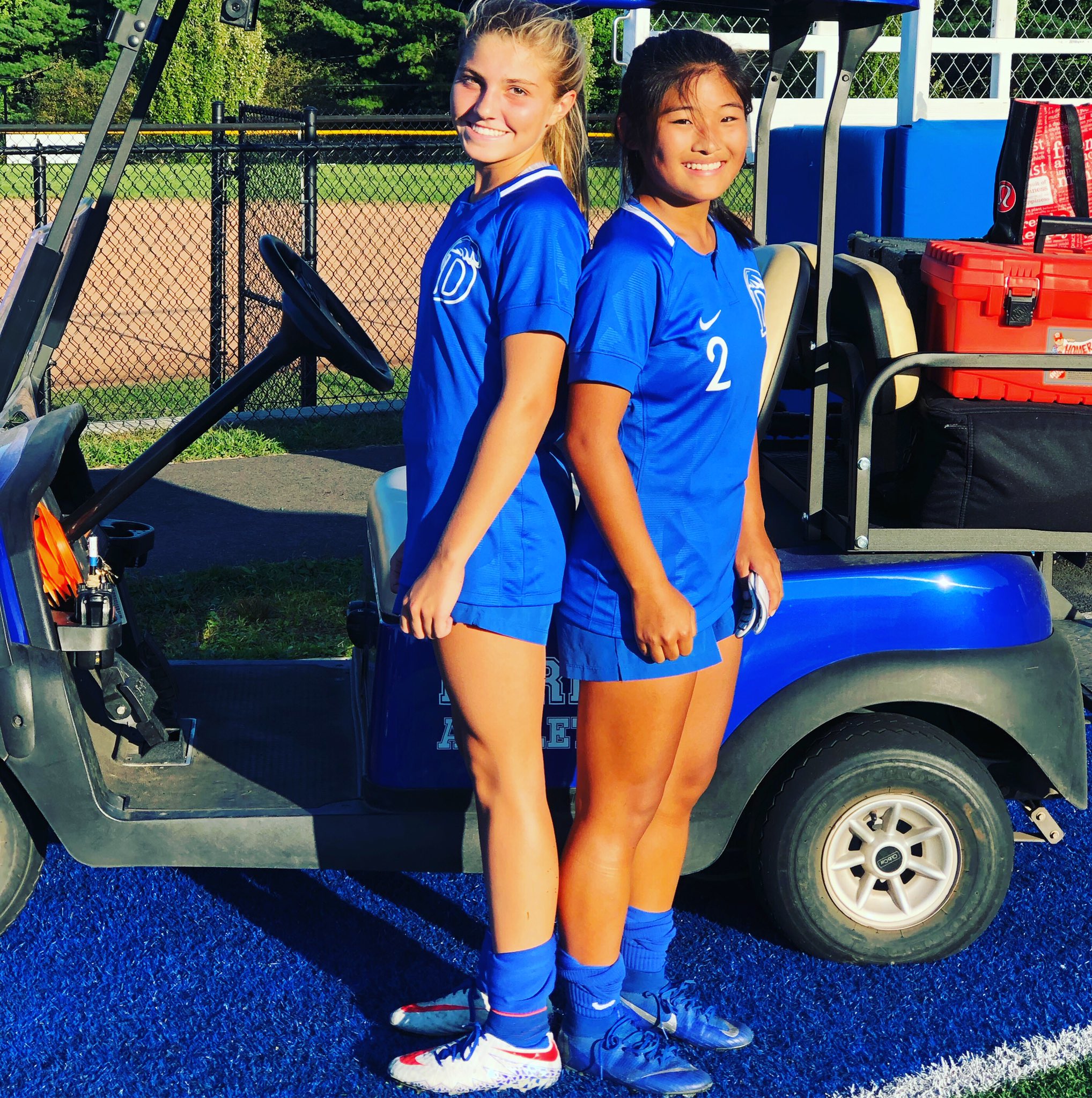 Darien H S Athletics Min To Humphrey Humphrey To Min Freshmen Chloe Humphrey And Kate Min Score Just Minutes Apart On Assists From Each Other In The 1st Half To Help