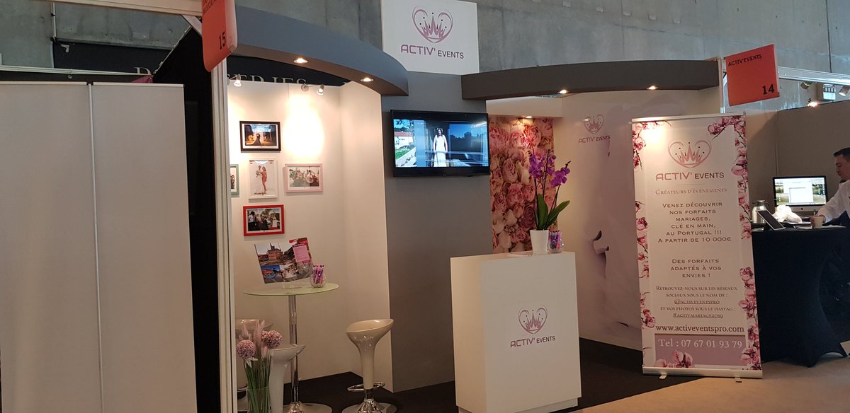 activeventspro's tweet photo. Notre stand au salon du mariage https://t.co/vBp6EvmlsW