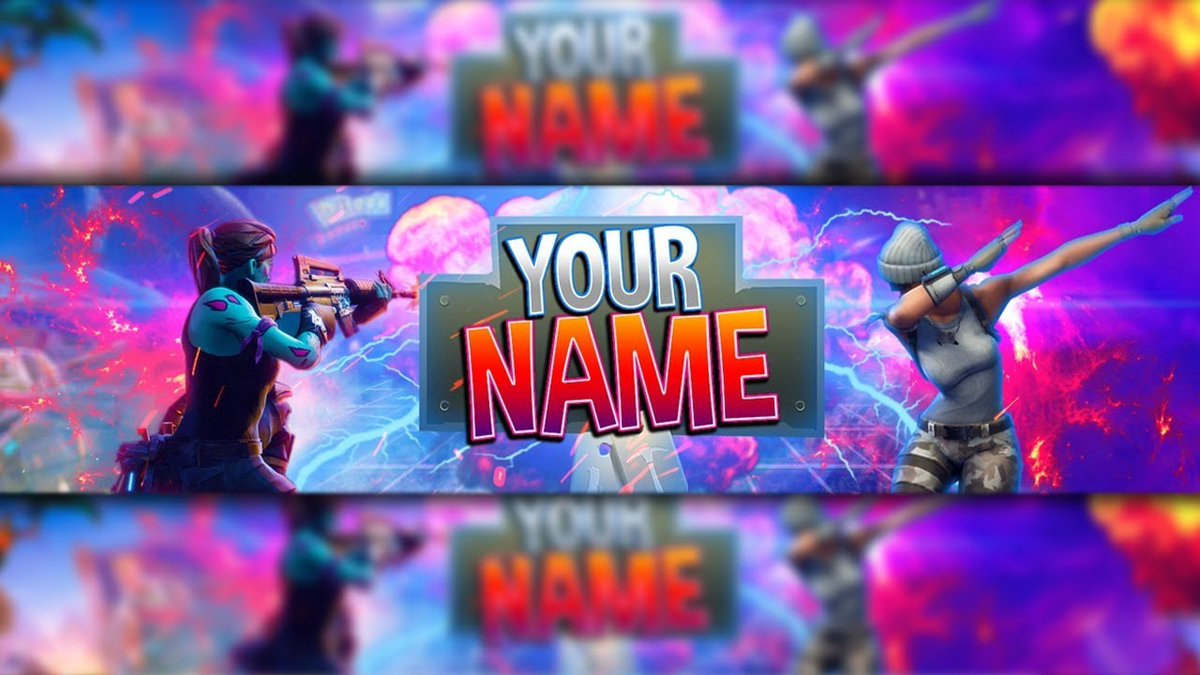 Fortnite Banner Template.