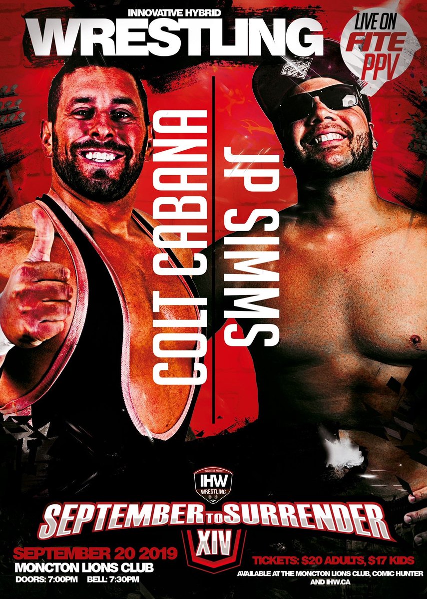 Triller_TV's tweet image. 🇨🇦 It's only the real deal when it comes from the Canadian Maritimes! 

🎆 @WrestlingIHW brings a high-level show from north the border, w/ #SeptembertoSurrender14.

All this &amp;amp; more:
Miles | Chantal
Hughes | MacIsaac
Chambers | Hicks

9/20- 6:30pm EST

🖱️ fite.tv/watch/septmber…