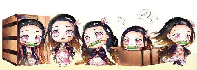 Ying 🌸 Anime Boston A118さんがTwitterに投稿した竈門禰豆子(鬼滅の刃)のイラスト。