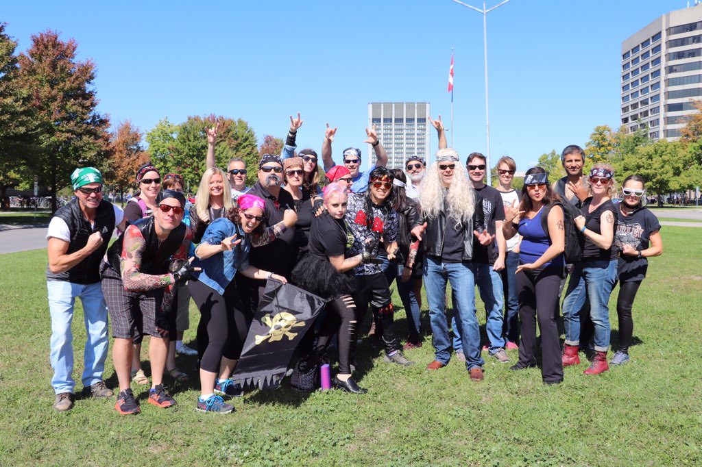 AlbertTawnia's tweet photo. Today as part of @HC2_SC2 @GCWCC_CCMTGC 2019 launch SEDs of Anarchy were Feeling good. Doing good. And last but not least LOOKING GOOD while peddling their Raukus attitude and raising tons of money for @HeartandStroke #BigBike. https://t.co/xEI8CDZ9EK