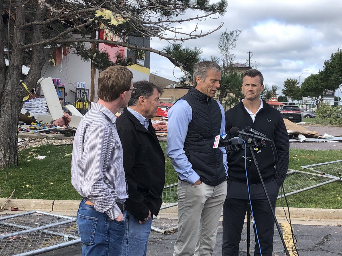 SDGOP's tweet photo. The SDGOP is proud of the relief efforts by our leaders. From the bomb cyclone this spring to the historic flooding and tornados this fall, our leaders have shown true dedication. @govkristinoem @SenJohnThune @SenatorRounds @DustyJohnson @lgrhoden @paultenhaken @lgrhoden https://t.co/hy6Y9JjvGR