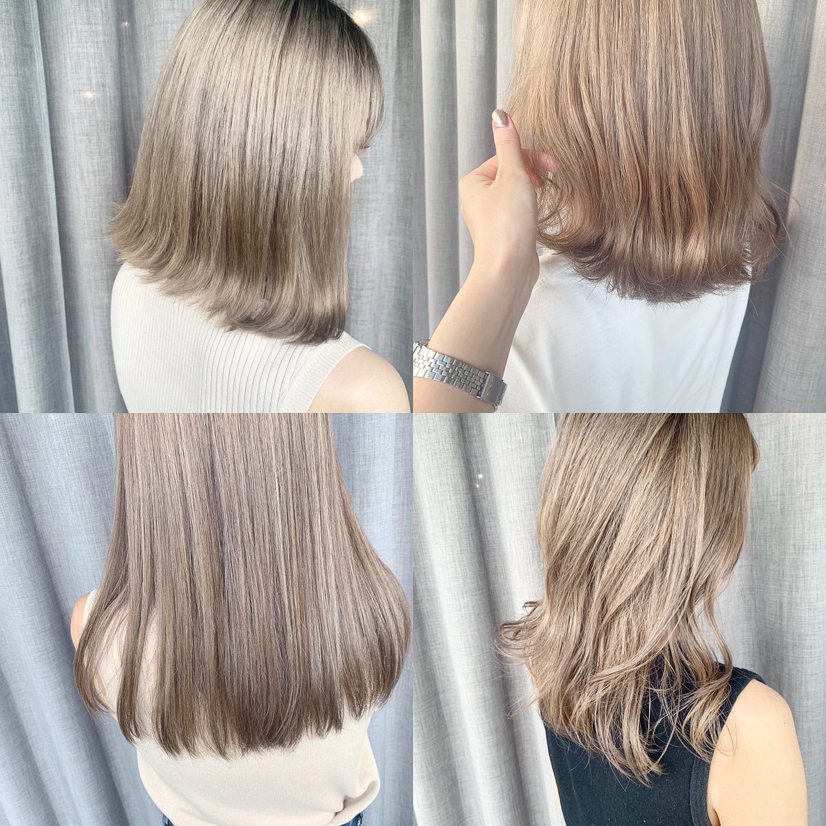 南 沙希 The Order Twitterren 最近のベージュ系color ヘアカラー ベージュカラー ブリーチカラー