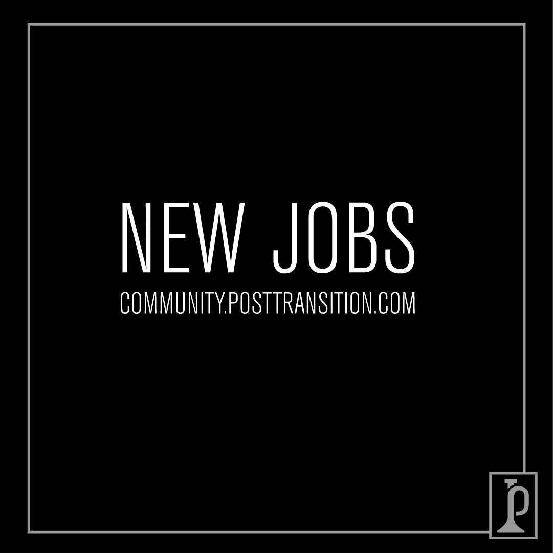 NEW JOBS on Community.PostTransition.com
Thank you, Culturvate Talent, Civtec, Coastguard, Mcleoad Cranes and HWL Groups, now posting #jobs

If you are looking for a role register for FREE here 👉community.posttransition.com and take a look at the jobs on offer.