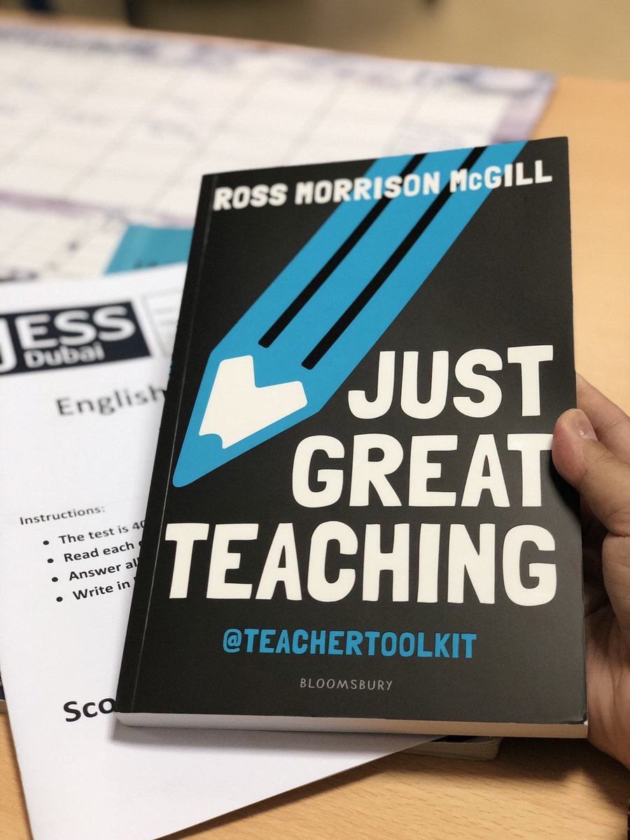 melanieguidera's tweet image. Look what arrived in the post, courtesy of @TeacherToolkit! Really looking forward to reading this - thanks so much, Ross :) #teachertoolkit #JESSteachingandlearning #JESSteacher #justgoodteaching #teacherlearning @JESSDubai @JESS_Secondary @JESSEnglishDept