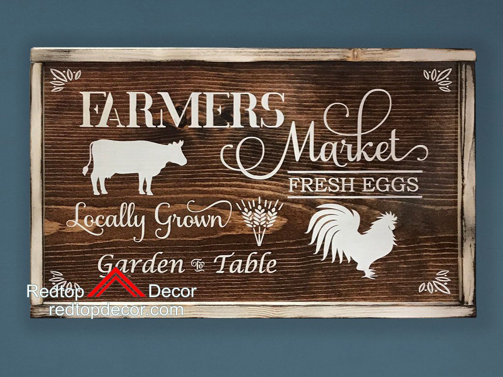 DecorRedtop's tweet photo. Farmers Market farmhouse wall decor handmade by Redtop Decor https://t.co/GHDVDAeAO8 https://t.co/J1ESvGWO39