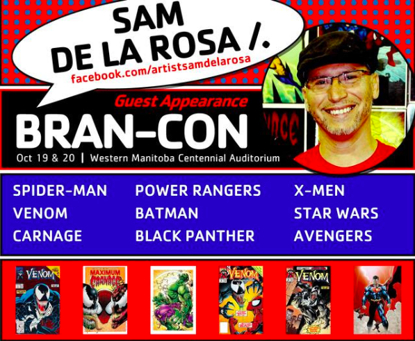 brancon2019's tweet photo. We are so excited to have Sam De La Rosa join us at Bran-Con this October 19th and 20th! Do you have and Sam De La Rosa art you're dying to share? Post it on your page and tag Bran-Con! Or, of course, send it to us! We would love to see it! #brancon #brancon2019 #samdelarosa https://t.co/TGldIiBUxV