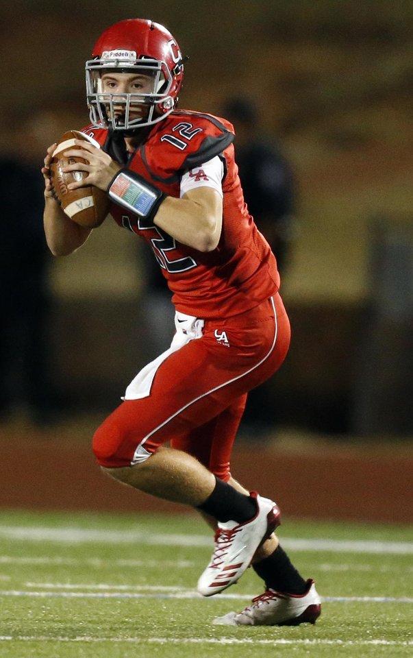 PCnowisthetime's tweet photo. The final nominee for #PCPOWOK Week 2 is Ben Harris of @CAHS_FOOTBALL14 ! He went 12 of 18 for 180yds and 2 TDs in a BIG WIN over rival Del City on Friday!! #PCtrained https://t.co/DgWVTIP0p8
