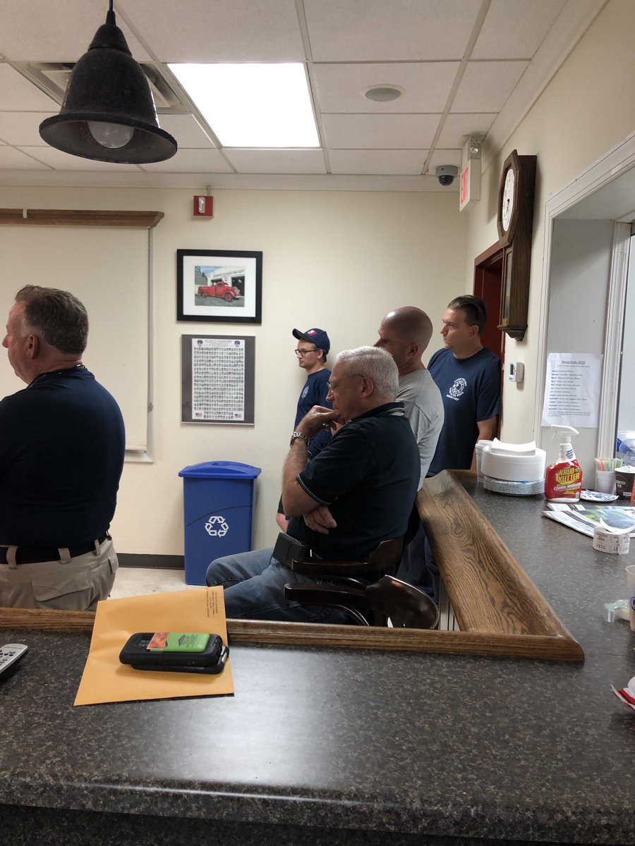 Department drill with county UASI task force reviewing the Trench Rescue incident from July 8th. - Chief Bell
