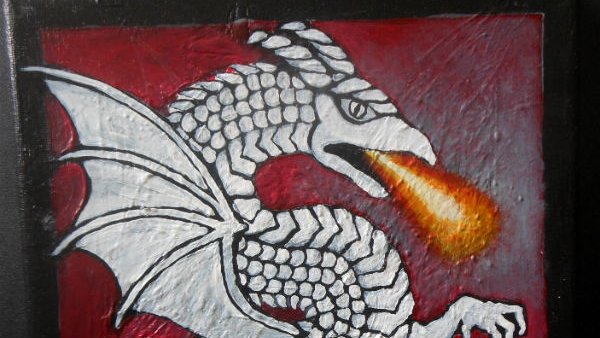 Dragon painting progress. I added some color and made its claws smaller. Looks pretty cute so far. Retweet if you want to see me add more colors#workinprogress #dragonpainting #dragonart #fantasyart #mythicalbeastissues #dragon #paintingoftheday #traditionalart #originalart #art
