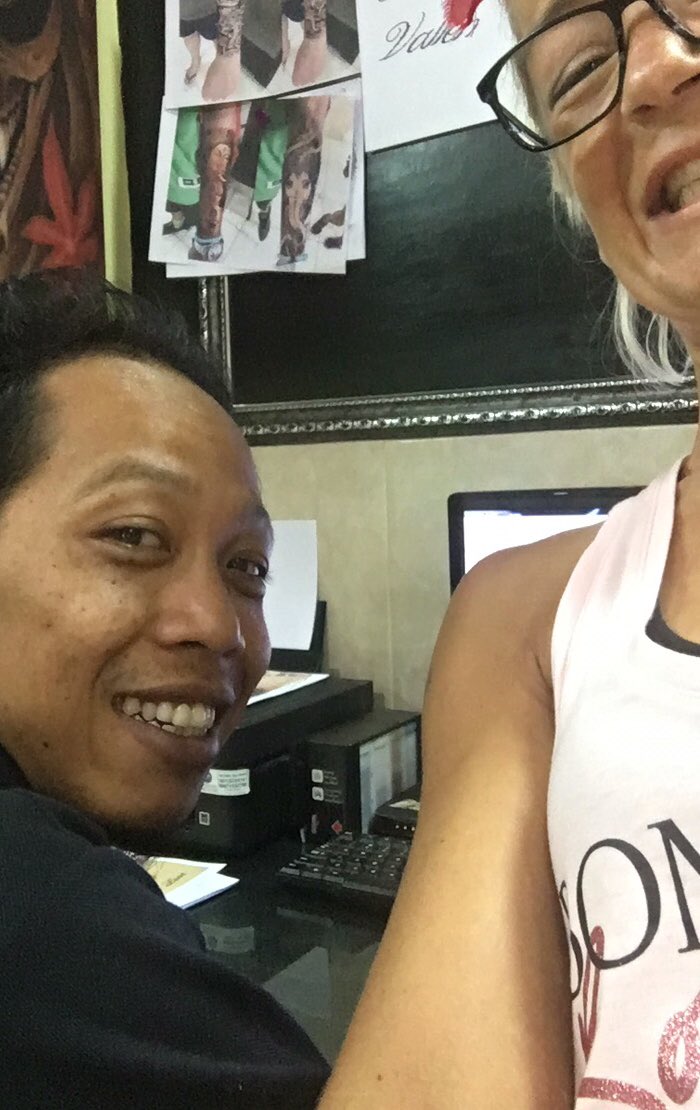 TwinsofRock's tweet photo. With my Brother Adit @ Holy Ink Tattoo Studio / Sanur 🧚‍♀️✨💖 https://t.co/xR7j1njUwj