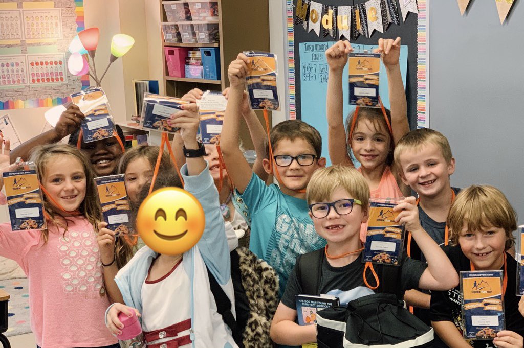 MrsForrersClass's tweet photo. We kicked off our APEX Fundraiser at today’s awesome pep rally! These kiddos can’t wait to get home and get some sponsors! #BBE_BEyourbest https://t.co/2gXH7hZUio