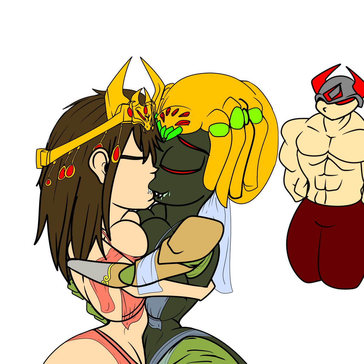 LightnighL's tweet photo. DAMMIT I FLEXED MY SEXY MUSCLES TOO HARD THEY STARTED WITHOUT ME X3 @ShubbleM helped with the pic :3 #nsfw #lewd #meline #rose #goddess #vampire #spider #spidervampire #boobs #bigboobs #demon #god #special #tease #cute https://t.co/NdePFRlz94