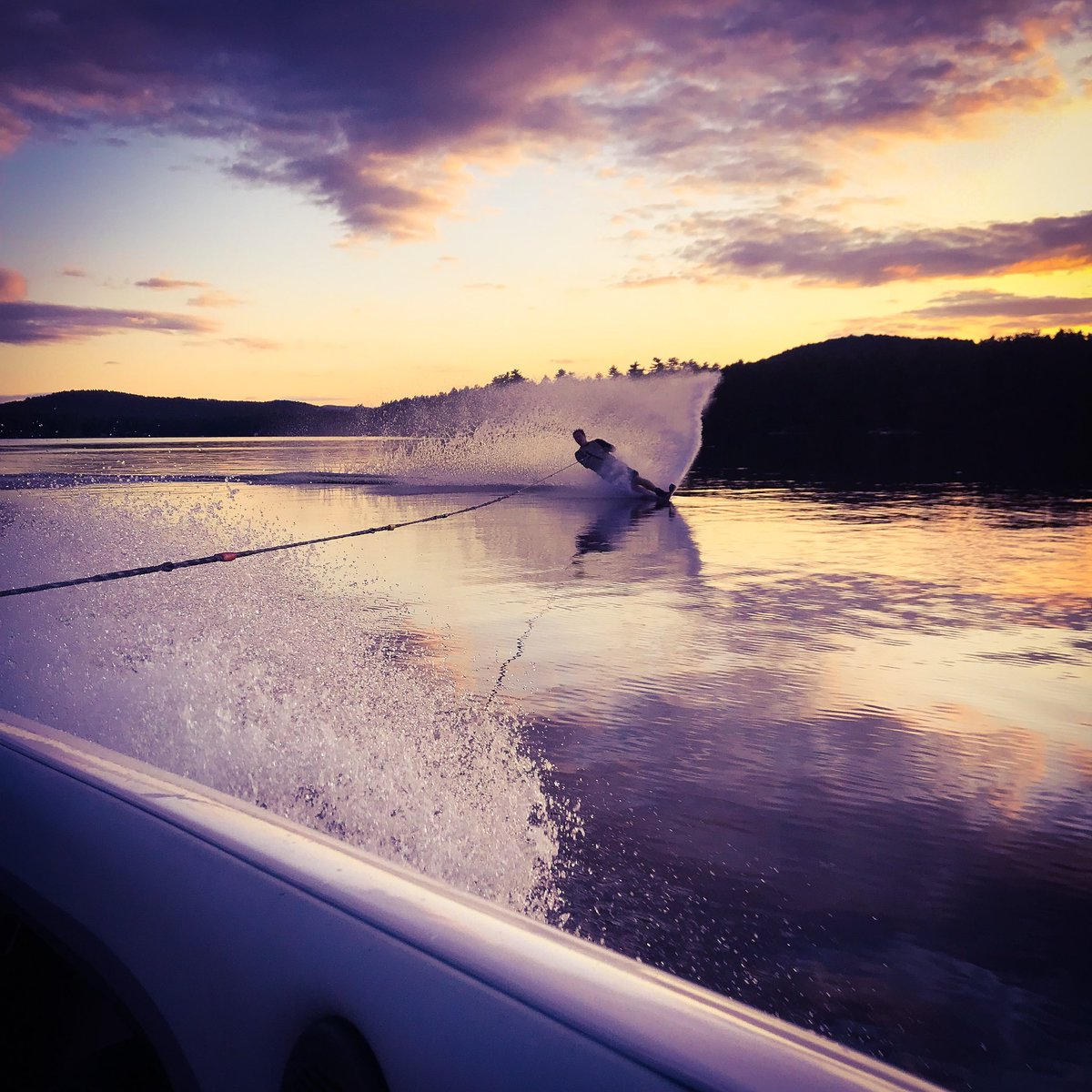 SunsportsME's tweet photo. Ski time is the best time!!! There’s nothing like going for an evening rip when the water is like GLASS and the sun is starting to set ✌🏼Who else enjoys just going for a free ski? Let us know and comment below!!!!
#nocoursenoproblem #freeski #sunsetski https://t.co/FnghqItBh4