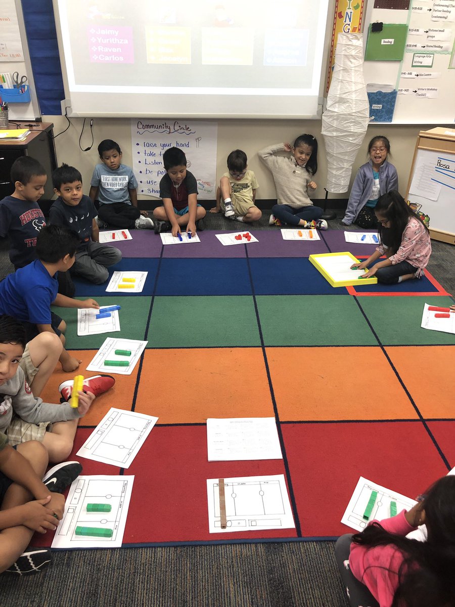 HMEfirstgrade's tweet photo. Mrs. Trevino’s class is doing some hands-on activities to practice their subtraction skills in math! #handsonlearning #HME https://t.co/Qg8V0aVv2C