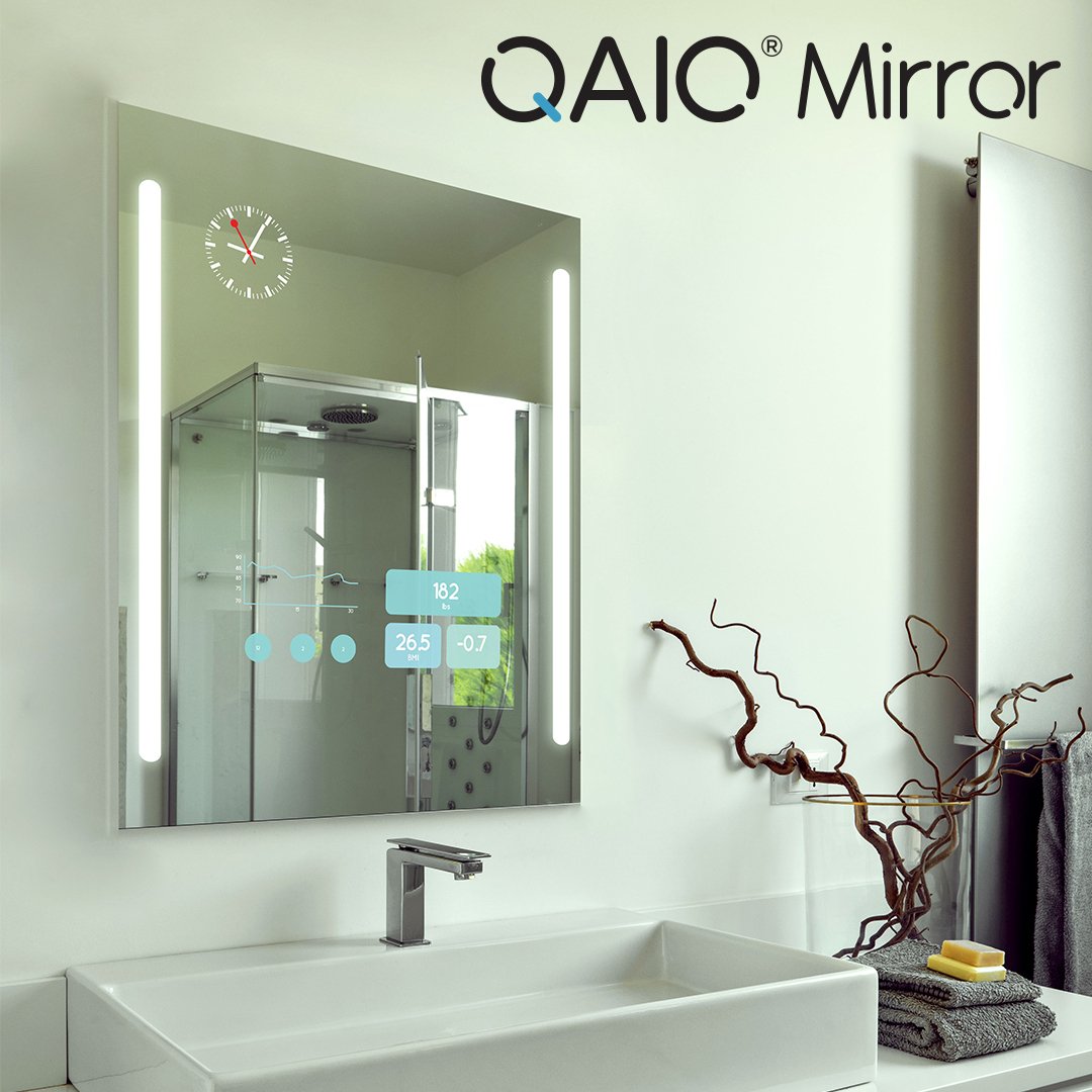 QAIO Single Sink Smart Mirror can fit in any bathroom settings. Get it too in customized cut-outs. 
#QAIO #myqaio #singlesmartmirror #singlesmartmirror #bathrooms #bathroomsettings #smarttech
bit.ly/2MD9sdy