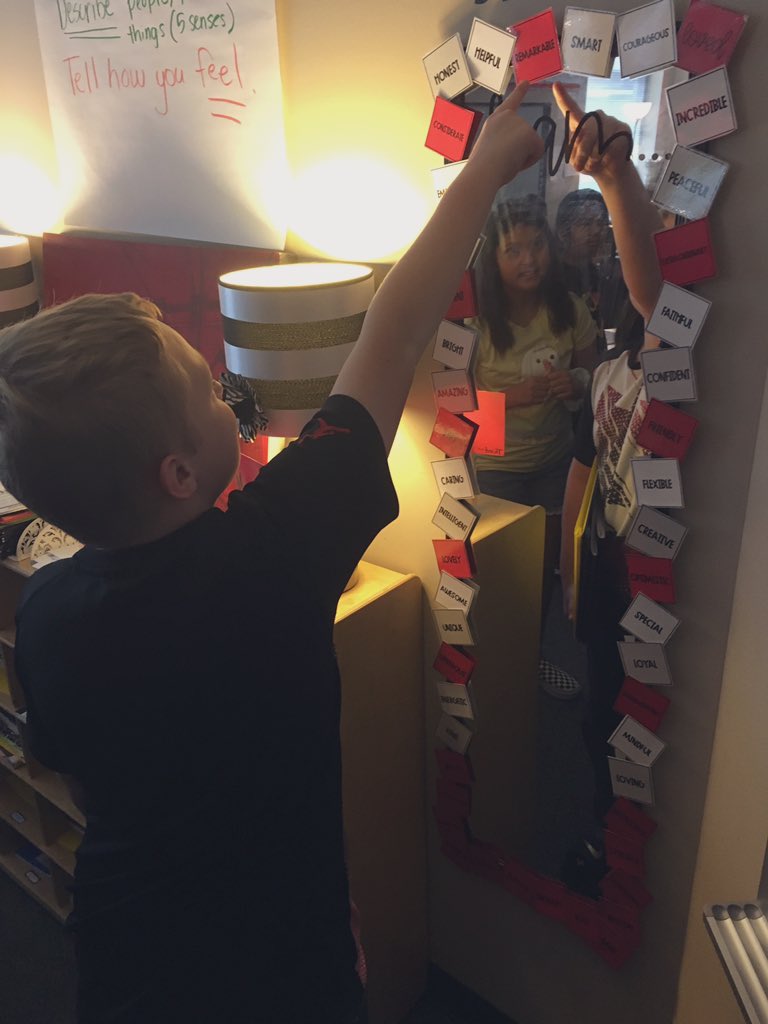 mssullenbarger's tweet photo. I love catching my students ‘pumping themselves up’ at our class Affirmation Station! ❤️🦓 @ZwinkKISD @KleinISD https://t.co/CM5nMrkx47