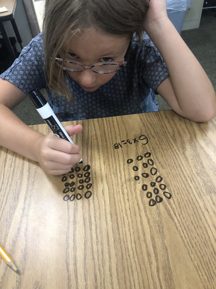 MissMikesell1's tweet image. One of my math groups was rocking arrays with repeated addition! Time to step it up and start multiplication! Plus using Expo markers on the table is always exciting. (It easily wipes away with Expo spray) #SparkChallenges #SteppingItUp