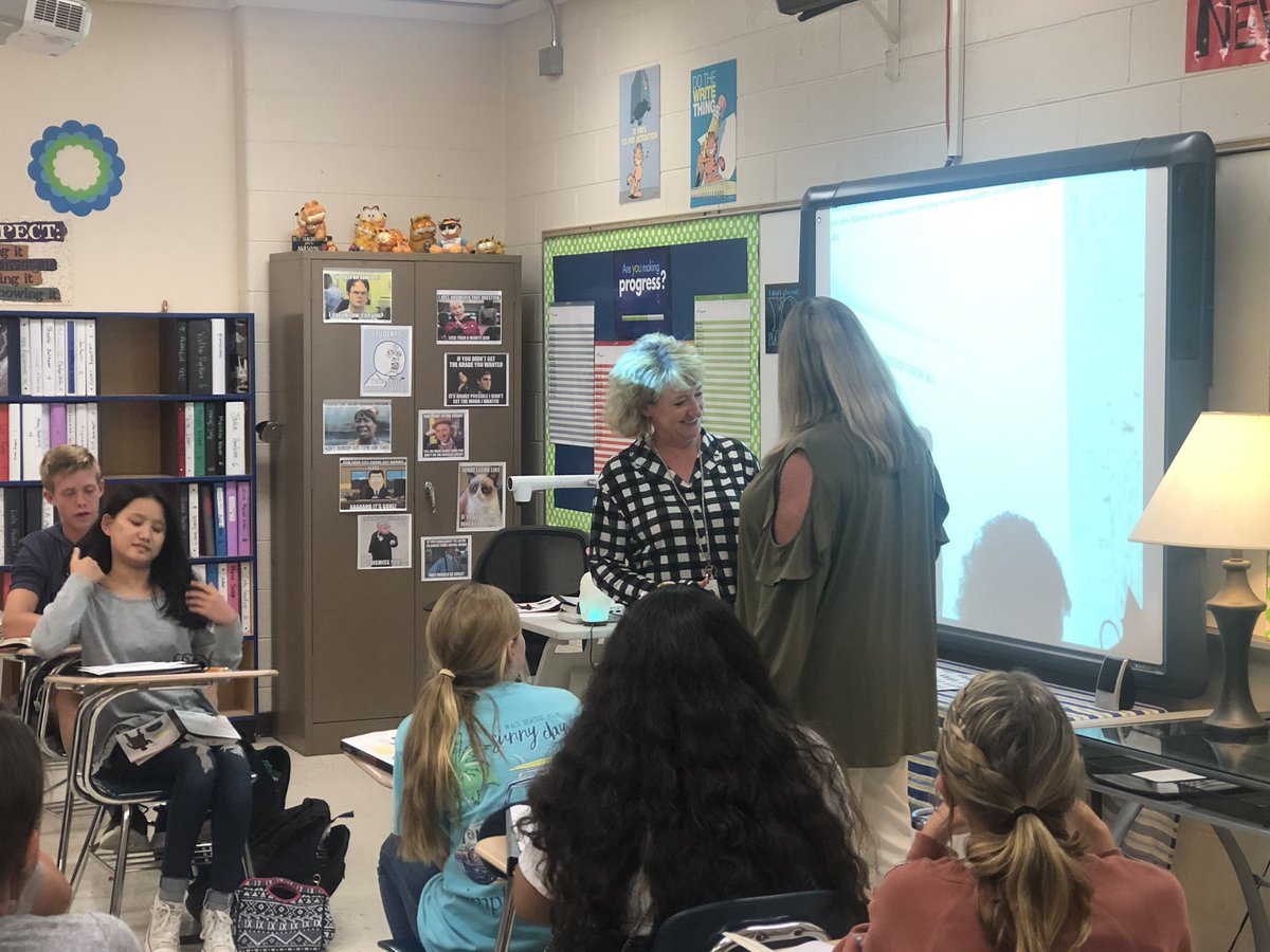Jessica112616's tweet photo. Our teachers of the month were so surprised and their students so proud! Congratulations Mrs.Loving,Mrs.Bailey, Mrs.Wright, and Mrs.Seagraves! #HMSHasIt https://t.co/e32rqaFXIQ