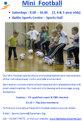 BattleSport1066's tweet photo. Mini Football for 3-5 year olds - Saturdays 9am https://t.co/ZKDTEvwU9u