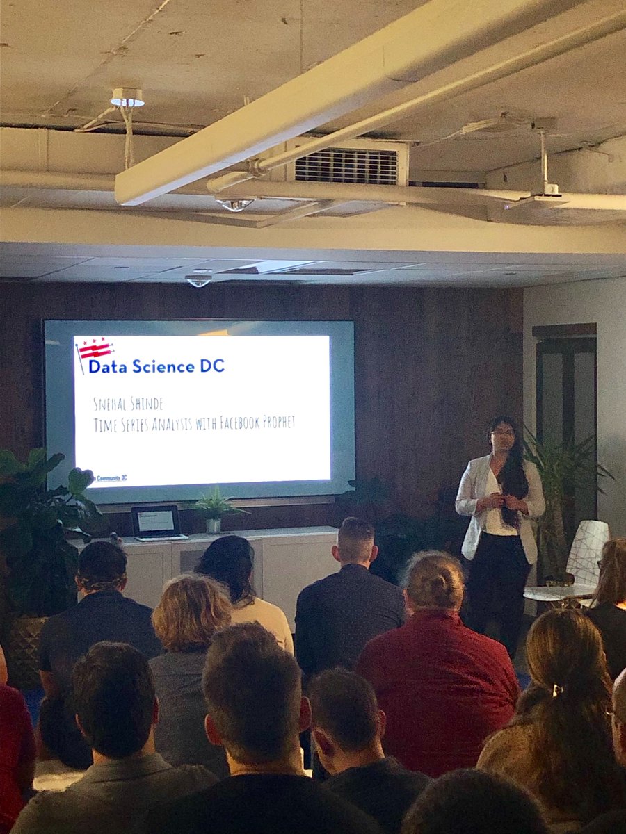 ximenahartsock's tweet image. Meetups are great but seeing a woman doing such a great job presenting at a data science meetup is awesome. 
Go Snehal! 
@Phone2Action #datascienceDC
