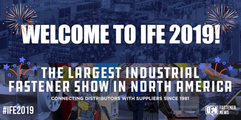 IFE 2019 Exhibitors &amp; Attendees, Welcome to the International Fastener Expo. The largest industrial fastener show in No. America! September 17 - 19th. Early preview Source Global &amp; Machinery from 8:00-10:00 AM Wed Show opens at 10:00 AM – 4:00 PM #IFE2019 #FastenerNews #Fasteners