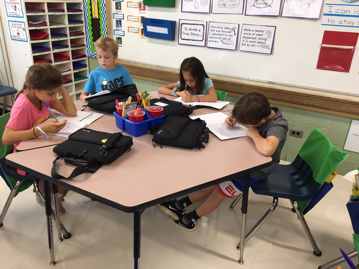 These third graders love writing their personal narratives! #CAWow #D64Smiles #engageD64