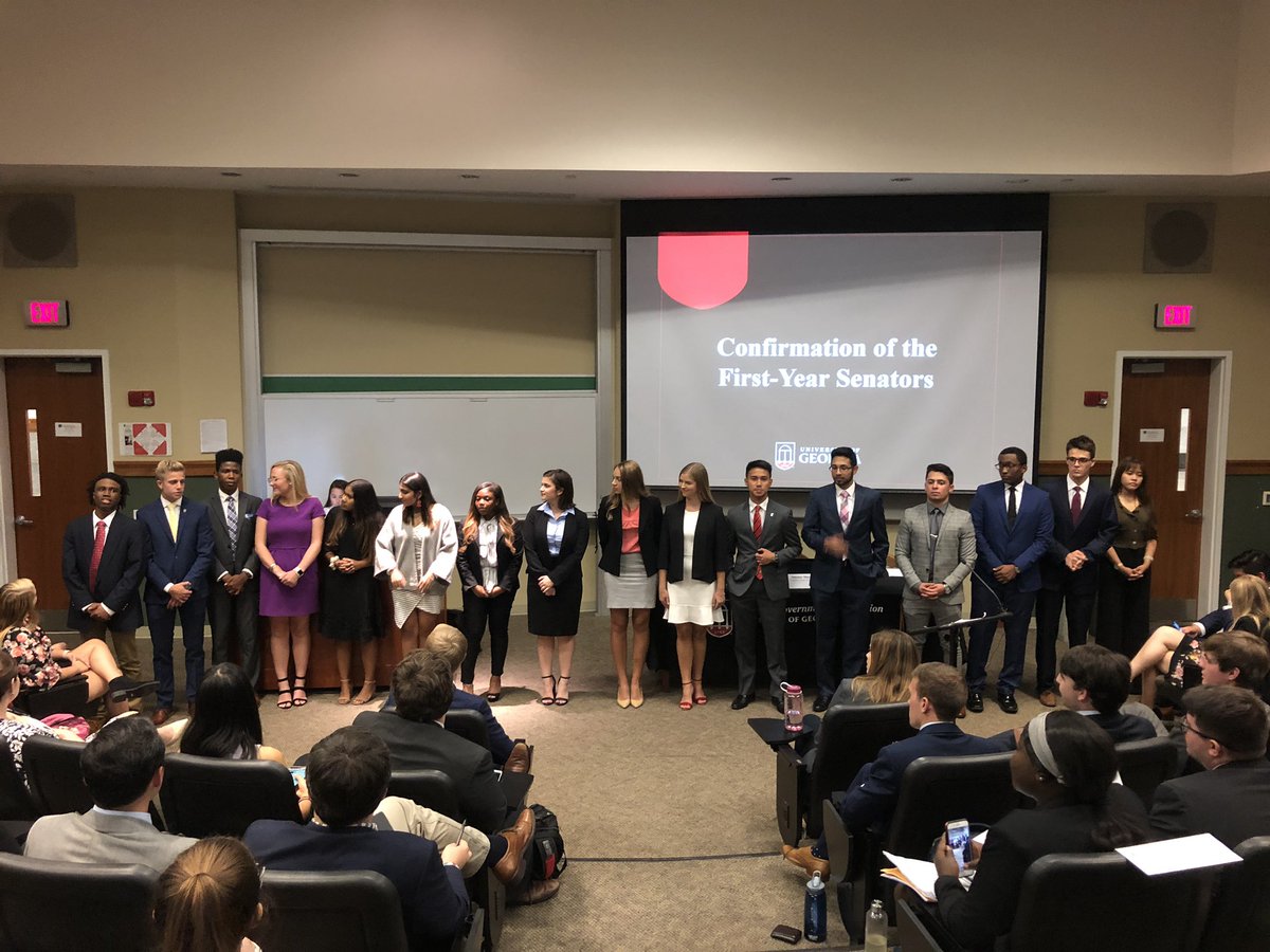 CalebSmith_01's tweet image. So grateful to have been inducted into the University of Georgia Student Government Association Senate ‼️❤️ God is a GREAT God !!