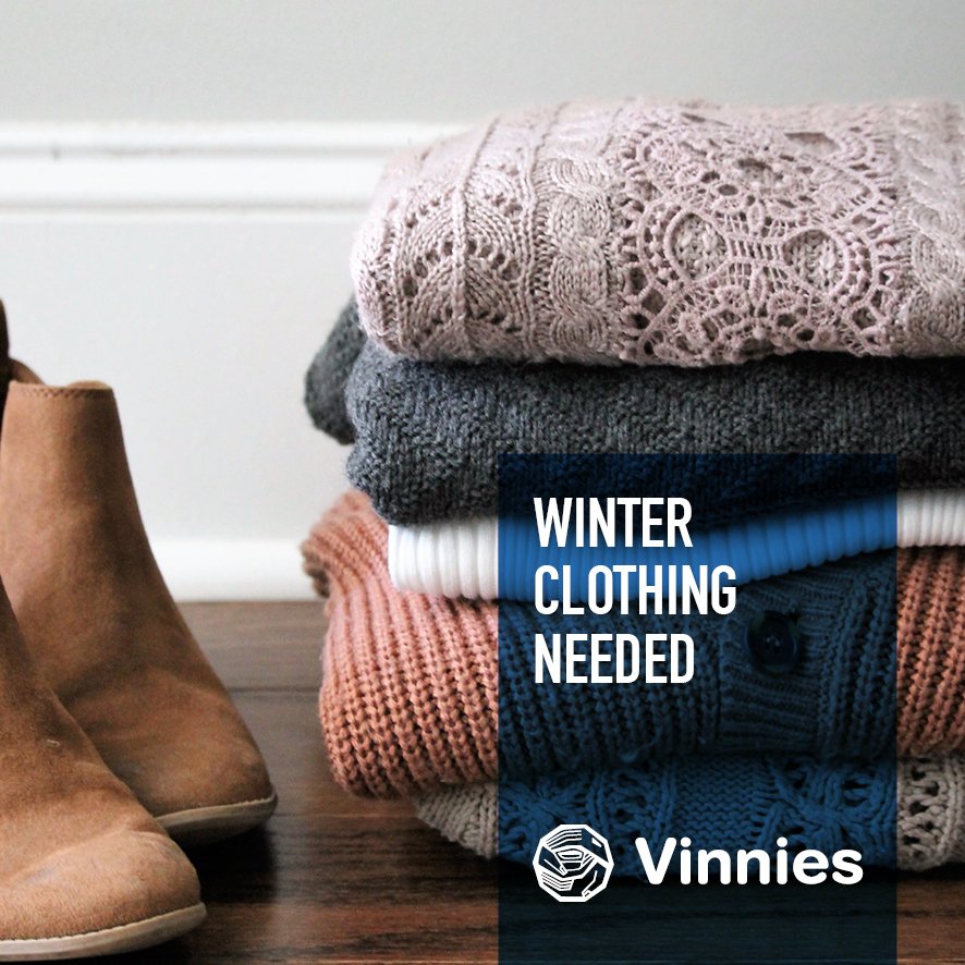 TOWNSVILLE WE NEED YOUR HELP! We're running short of good quality, clean winter clothing. ❄️👖👢❄️ Please consider donating your pre-loved winter warmers to your local Vinnies today: bit.ly/HeadToVinnies Please donate your cloths during office hours.