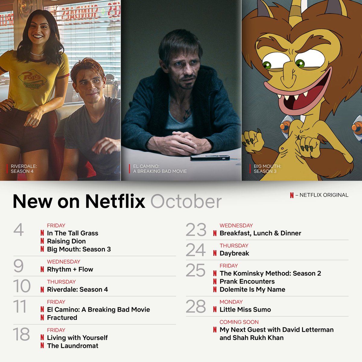 NetflixANZ's tweet photo. October is just around the corner, let's take a look at what's coming up... https://t.co/zUQjAY7oG9
