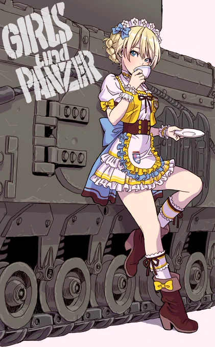 過去に描いたダージリン。絵の変わりっぷりがわかる。 