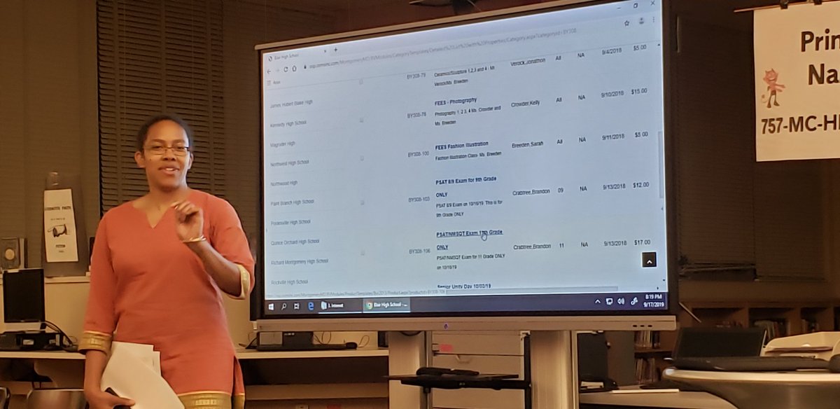 BlairPTSA's tweet photo. Meet our new #BlairPTSA President Mariama Orange, welcoming parents and conducting the business of PTA.
#everyBlazer #JoinPTSA https://t.co/L2VKGQiqG7 https://t.co/aqrCNkB2x2