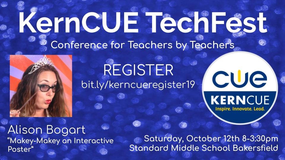AllieBBogart's tweet photo. Come and learn with me! Excited about presenting at the KernCue TechFest! @kerncue @cueinc @KernvilleUnionS #coltsstem (I don't take normal staff photos...) https://t.co/WzCE2abOSI