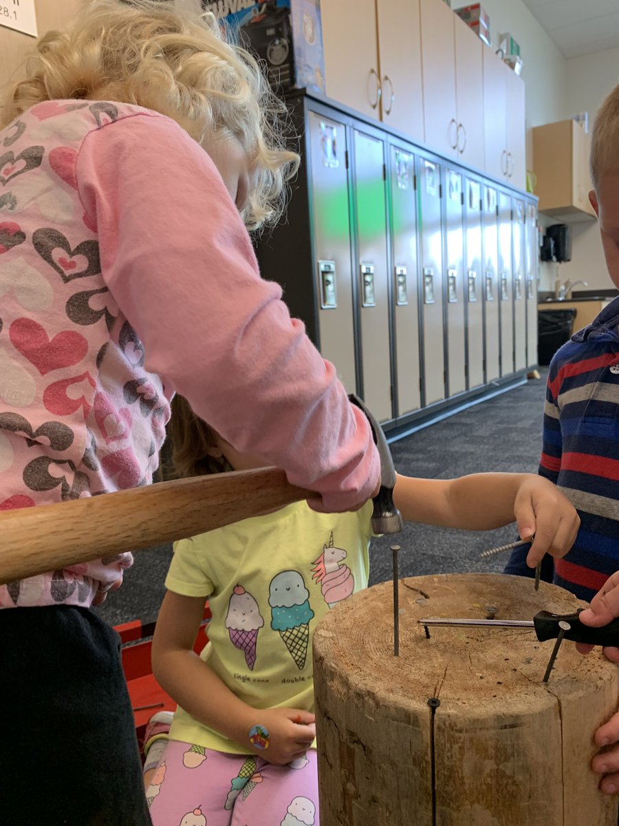 kfidelack's tweet photo. Tool-shaped puzzle pieces inspired working with real tools in Pre-K today. It is so important for children to have experiences with real materials. If we view them as capable and competent learners, they will become just that. #NESD #ecechat #reggioemilia #HBCSpride #saskedchat https://t.co/Cfn9L9uyVg
