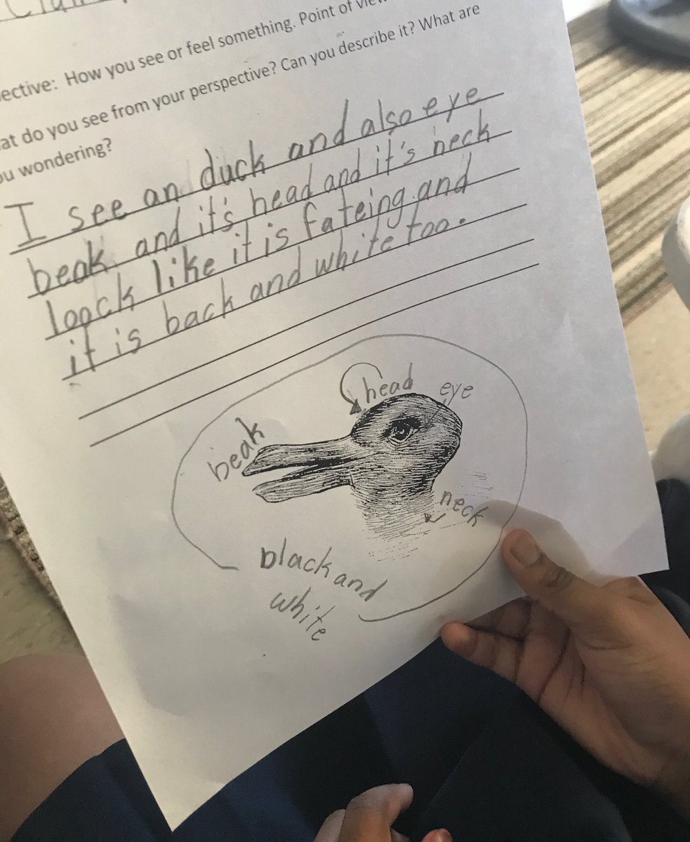 CCtheJOY's tweet image. Duck? Rabbit? Who’s right? We are both! My brain is different than yours so we see different images. Some of us needed friends to explain the other perspective for our brains to see something different. Neuro-diversity is cool. ⁦@StrawberryIB⁩ #spsmind